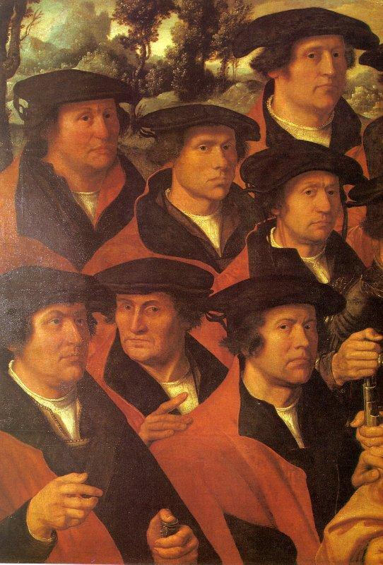 JACOBSZ, Dirck Group Portrait of the Arquebusiers of Amsterdam oil painting picture